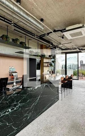 Studio para alugar com 44m², 1 quarto e 1 vaga Studio para alugar com 44m², 1 quarto e 1 vagaÁrea comum - Salão de festas