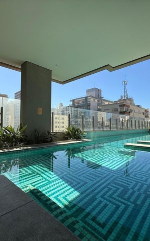 Studio para alugar com 42m², 1 quarto e 1 vaga