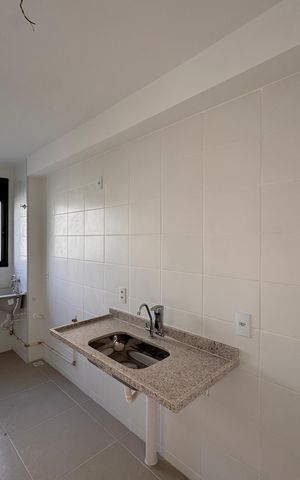 Apartamento para alugar com 55m², 2 quartos e 1 vaga Apartamento para alugar com 55m², 2 quartos e 1 vagaCozinha e Área de Serviço