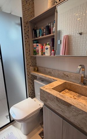 Apartamento à venda com 50m², 2 quartos e 1 vagaBanheiro Social