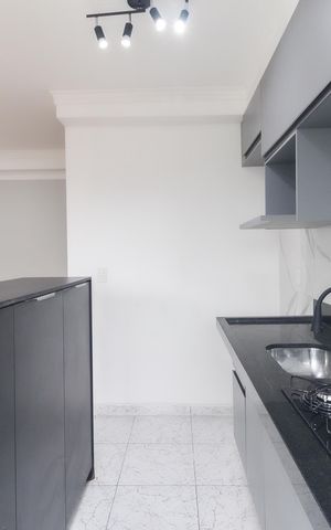 Apartamento para alugar com 46m², 2 quartos e 1 vaga Apartamento para alugar com 46m², 2 quartos e 1 vagaCozinha - Área de Serviço