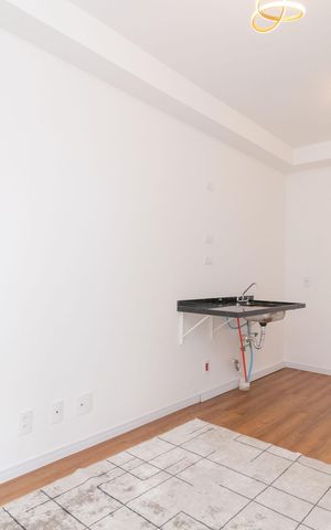 Apartamento à venda com 34m², 1 quarto e sem vaga Apartamento à venda com 34m², 1 quarto e sem vagaSala/Cozinha