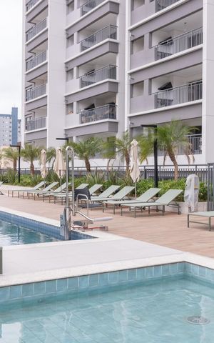 Apartamento à venda com 34m², 1 quarto e sem vaga Apartamento à venda com 34m², 1 quarto e sem vagaÁrea comum - Piscina