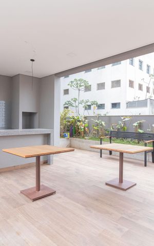 Apartamento à venda com 34m², 1 quarto e sem vaga Apartamento à venda com 34m², 1 quarto e sem vagaÁrea comum - Churrasqueira