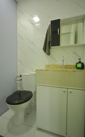 Apartamento à venda com 72m², 3 quartos e 2 vagasBanheiro Social 