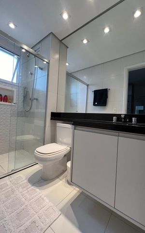 Apartamento à venda com 142m², 4 quartos e 3 vagas Apartamento à venda com 142m², 4 quartos e 3 vagasBanheiro