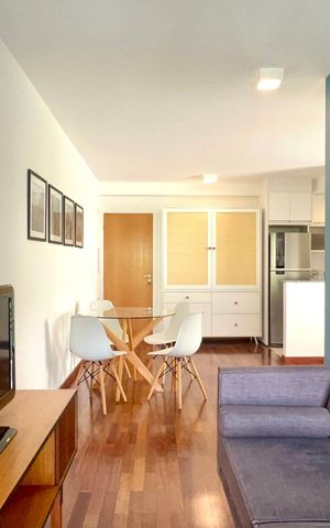 Apartamento para alugar com 62m², 1 quarto e 2 vagas Apartamento para alugar com 62m², 1 quarto e 2 vagasSala