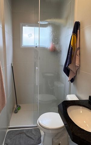 Casa de condomínio para alugar com 77m², 3 quartos e 2 vagas Casa de condomínio para alugar com 77m², 3 quartos e 2 vagasBanheiro