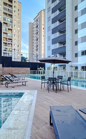 Apartamento para alugar com 55m², 3 quartos e 1 vaga Apartamento para alugar com 55m², 3 quartos e 1 vagaÁrea comum - Piscina