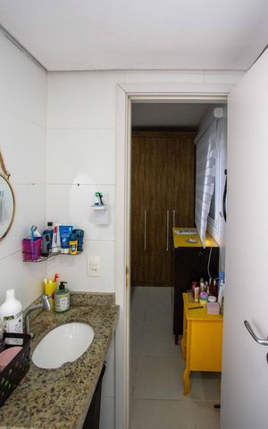 Apartamento à venda com 66m², 3 quartos e 1 vagaBanheiro da Suíte