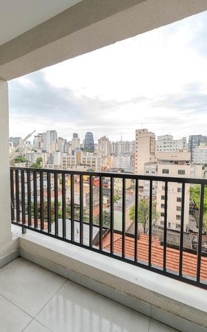 Apartamento à venda com 28m², 1 quarto e sem vaga Apartamento à venda com 28m², 1 quarto e sem vagaSacada