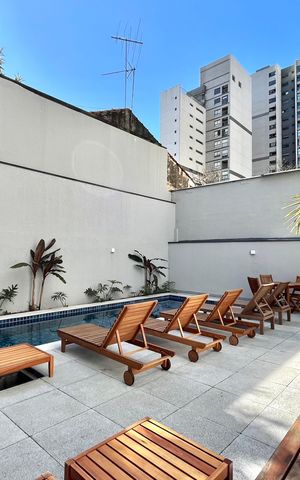 Apartamento para alugar com 48m², 1 quarto e sem vaga Apartamento para alugar com 48m², 1 quarto e sem vagaÁrea comum - Piscina