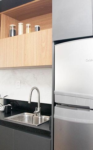 Studio à venda com 28m², 1 quarto e sem vagaCozinha