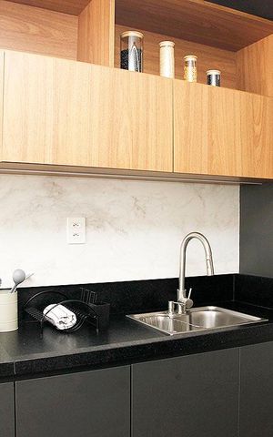 Studio à venda com 28m², 1 quarto e sem vagaCozinha