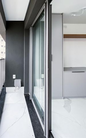 Studio para alugar com 22m², 1 quarto e sem vaga Studio para alugar com 22m², 1 quarto e sem vagaVaranda / Área de Serviço
