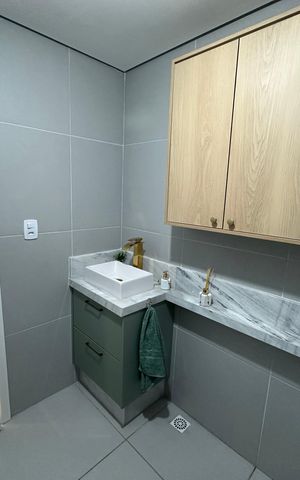 Apartamento para alugar com 47m², 2 quartos e 1 vaga Apartamento para alugar com 47m², 2 quartos e 1 vagaBanheiro