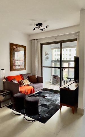 Apartamento para alugar com 40m², 1 quarto e 1 vaga Apartamento para alugar com 40m², 1 quarto e 1 vagaSala