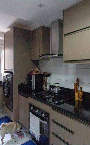 Apartamento à venda com 76m², 3 quartos e 1 vagaCozinha e Área de Serviço