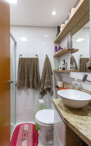 Apartamento à venda com 76m², 3 quartos e 1 vagaBanheiro do Quarto 3 suíte