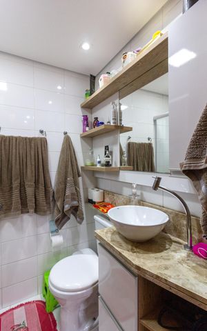 Apartamento à venda com 76m², 3 quartos e 1 vagaBanheiro do Quarto 3 suíte