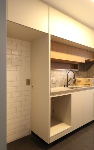 Apartamento à venda com 69m², 1 quarto e 2 vagasCozinha e Área de serviço 