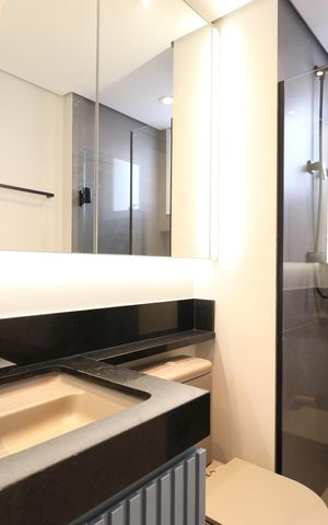 Apartamento à venda com 69m², 1 quarto e 2 vagasBanheiro da Suíte