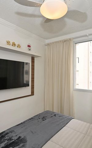 Apartamento à venda com 43m², 2 quartos e 1 vagaQuarto 1