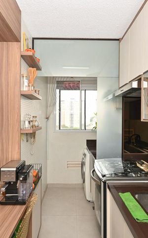 Apartamento à venda com 43m², 2 quartos e 1 vagaCozinha