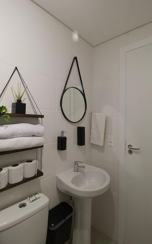 Apartamento para alugar com 26m², 1 quarto e sem vaga Apartamento para alugar com 26m², 1 quarto e sem vagaBanheiro