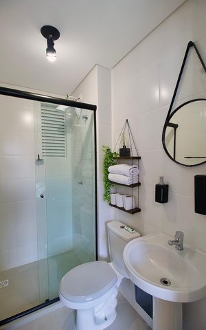 Apartamento para alugar com 26m², 1 quarto e sem vaga Apartamento para alugar com 26m², 1 quarto e sem vagaBanheiro