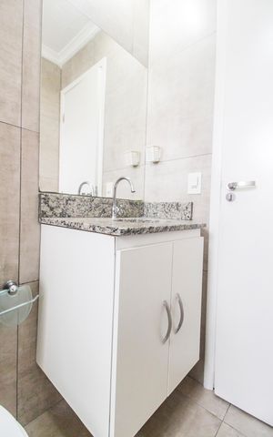 Apartamento para alugar com 57m², 1 quarto e 1 vaga Apartamento para alugar com 57m², 1 quarto e 1 vagaBanheiro