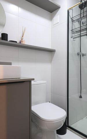 Studio para alugar com 28m², 1 quarto e sem vagaBanheiro 