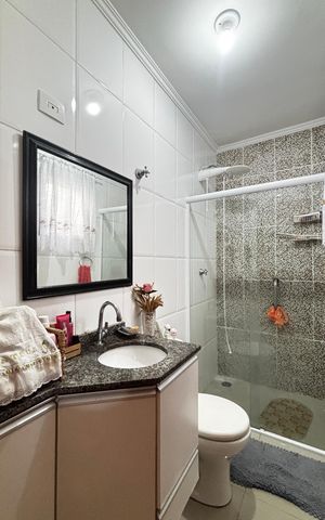 Apartamento à venda com 63m², 2 quartos e 1 vaga Apartamento à venda com 63m², 2 quartos e 1 vagaBanheiro