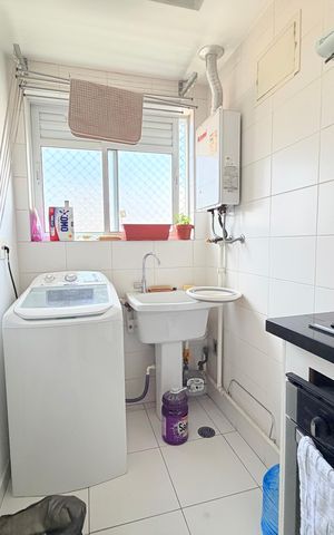 Studio à venda com 45m², 1 quarto e 1 vagaLavanderia