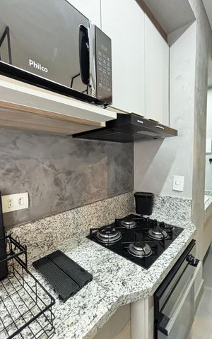 Studio para alugar com 30m², 1 quarto e 1 vaga Studio para alugar com 30m², 1 quarto e 1 vagaCozinha