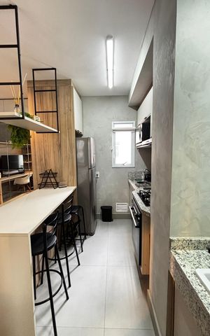 Studio para alugar com 30m², 1 quarto e 1 vaga Studio para alugar com 30m², 1 quarto e 1 vagaCozinha
