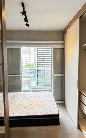 Studio para alugar com 30m², 1 quarto e 1 vaga Studio para alugar com 30m², 1 quarto e 1 vagaSala - Quarto