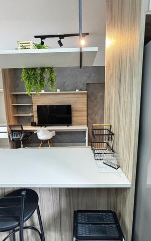 Studio para alugar com 30m², 1 quarto e 1 vaga Studio para alugar com 30m², 1 quarto e 1 vagaCozinha