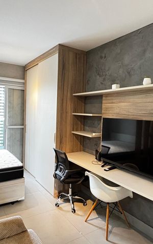 Studio para alugar com 30m², 1 quarto e 1 vaga Studio para alugar com 30m², 1 quarto e 1 vagaSala - Quarto