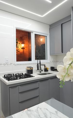 Casa à venda com 90m², 2 quartos e 2 vagasCozinha