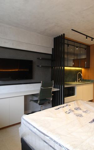Studio à venda com 29m², 1 quarto e sem vagaSala/Quarto