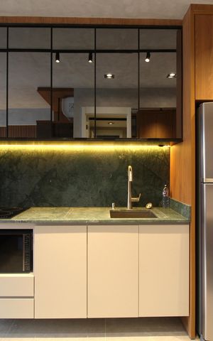 Studio à venda com 29m², 1 quarto e sem vagaCozinha