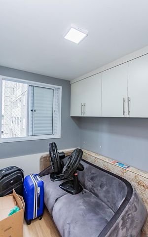Apartamento à venda com 43m², 2 quartos e 1 vagaQuarto 2