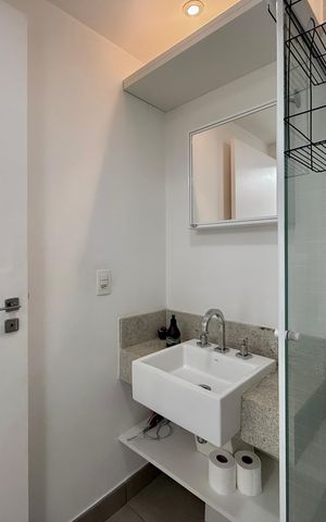 Studio à venda com 36m², 1 quarto e 1 vaga Studio à venda com 36m², 1 quarto e 1 vagaBanheiro