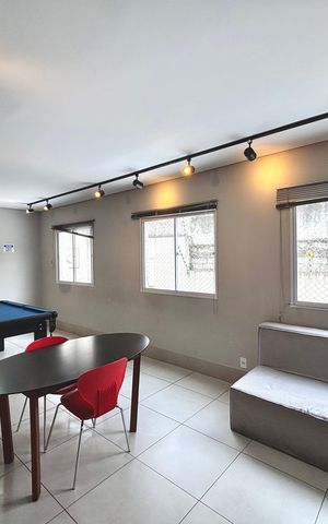 Apartamento para alugar com 42m², 2 quartos e sem vaga Apartamento para alugar com 42m², 2 quartos e sem vagaSalão de jogos