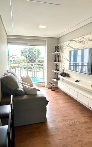 Apartamento à venda com 56m², 1 quarto e 1 vaga Apartamento à venda com 56m², 1 quarto e 1 vagaSala