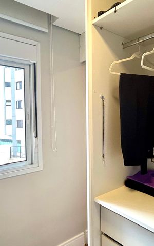 Apartamento à venda com 56m², 1 quarto e 1 vaga Apartamento à venda com 56m², 1 quarto e 1 vagaCloset da suíte