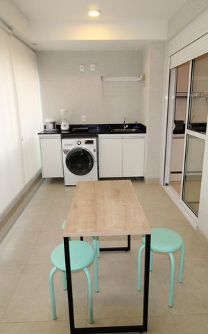 Apartamento para alugar com 40m², 1 quarto e 1 vagaSacada