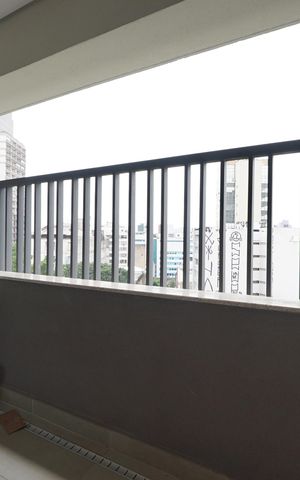 Studio para alugar com 29m², 1 quarto e sem vagaVaranda
