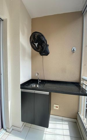 Apartamento para alugar com 64m², 2 quartos e 1 vaga Apartamento para alugar com 64m², 2 quartos e 1 vagaSala Sacada